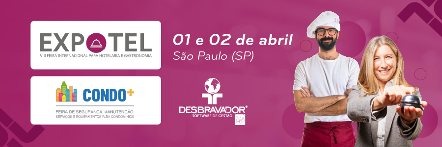 DESBRAVADOR NA EXPOTEL, PARTICIPE COM A GENTE!